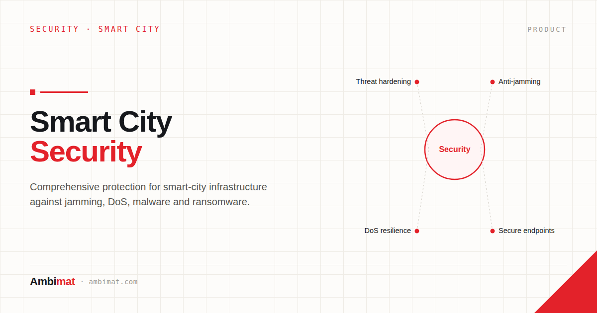Secure your Smart City Infrastructure