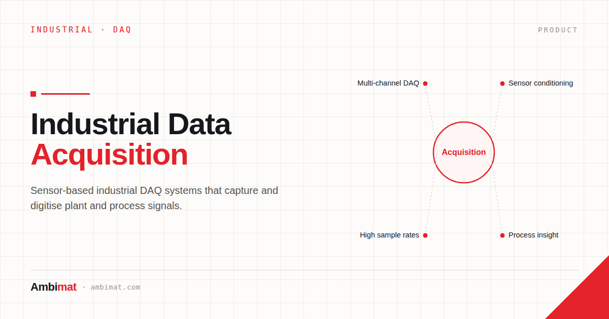 Sensor based Industrial Data Acquisition (DAQ) systems
